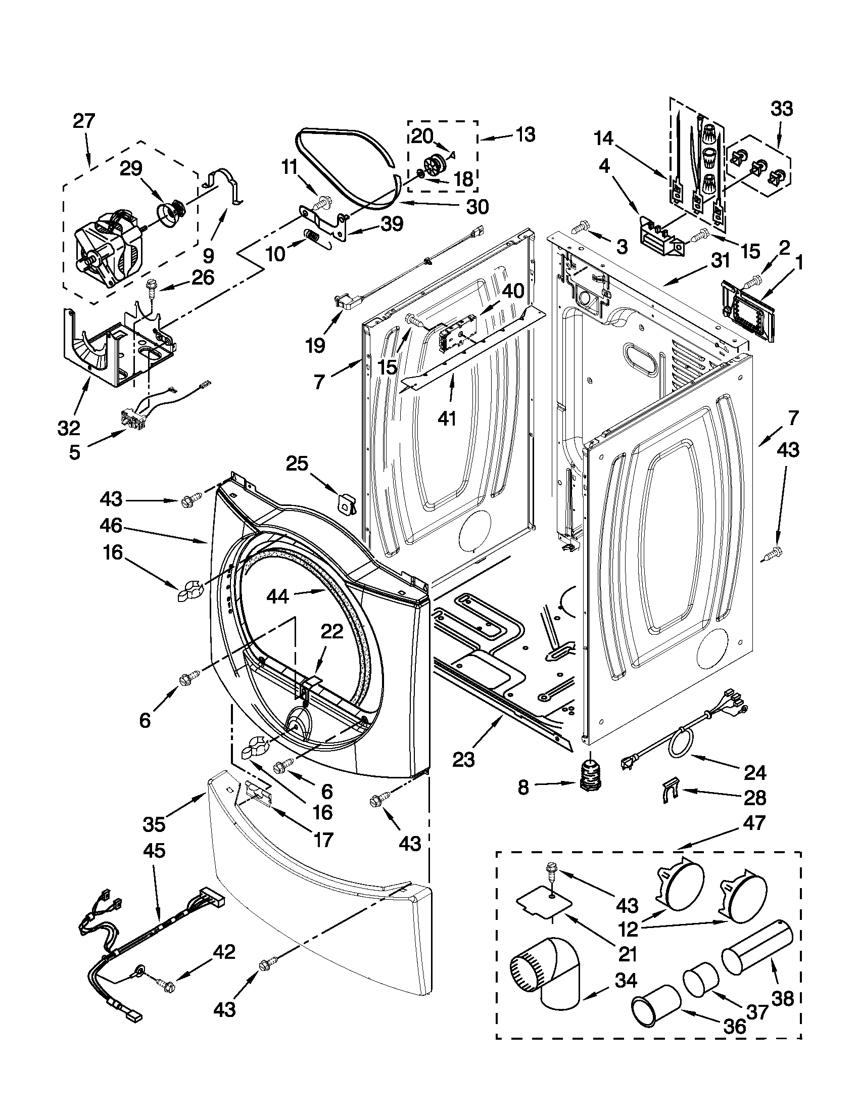 Cabinet parts