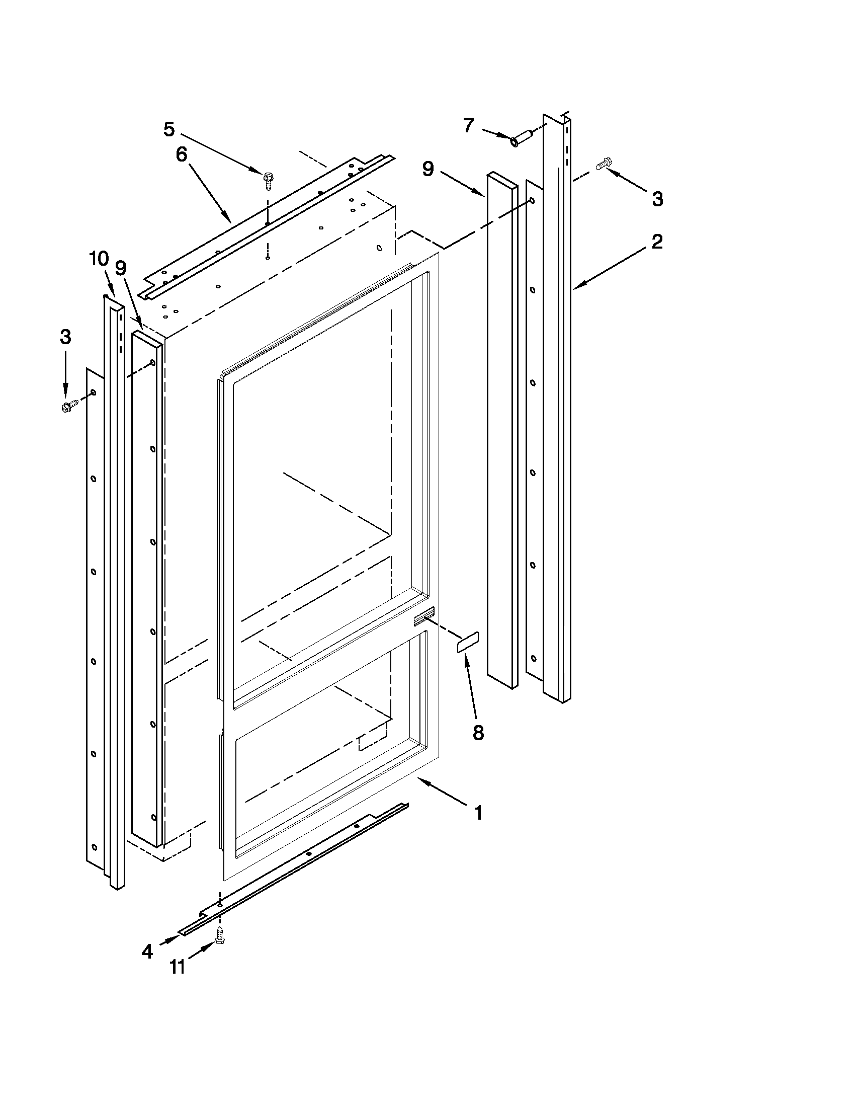 Cabinet and breaker trim parts