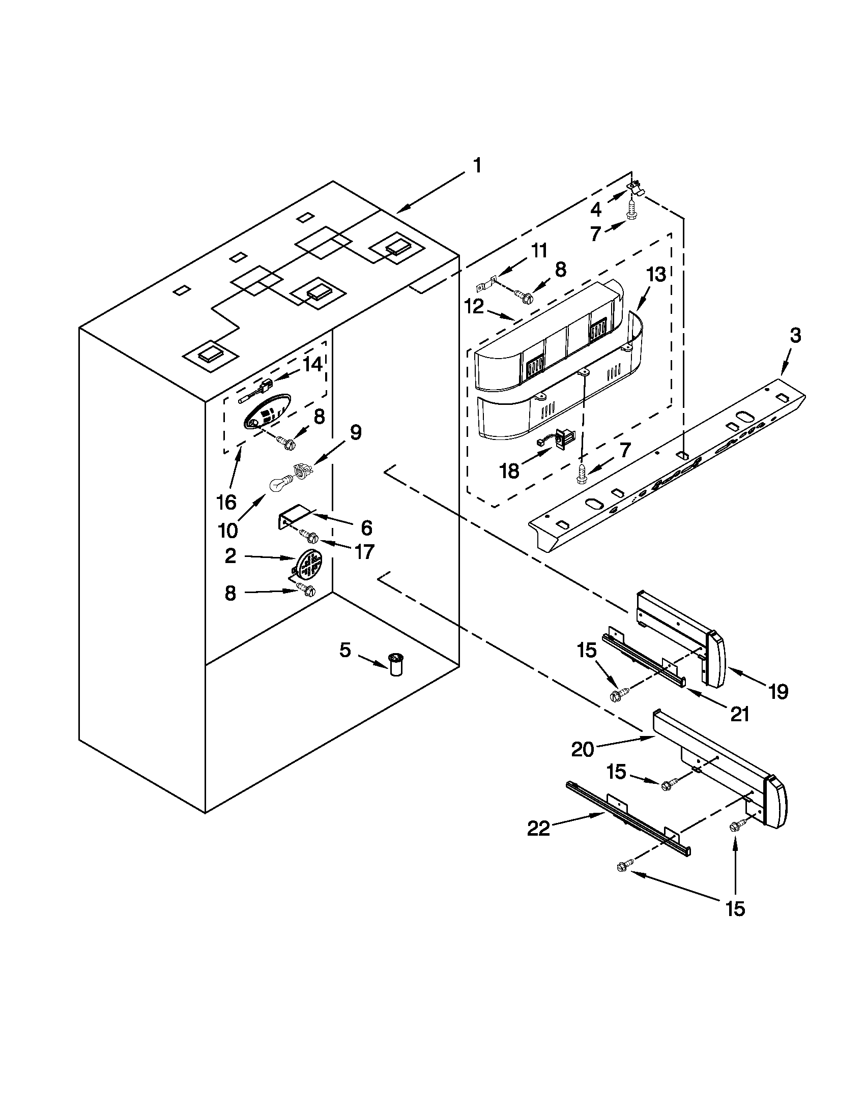 Refrigerator liner parts