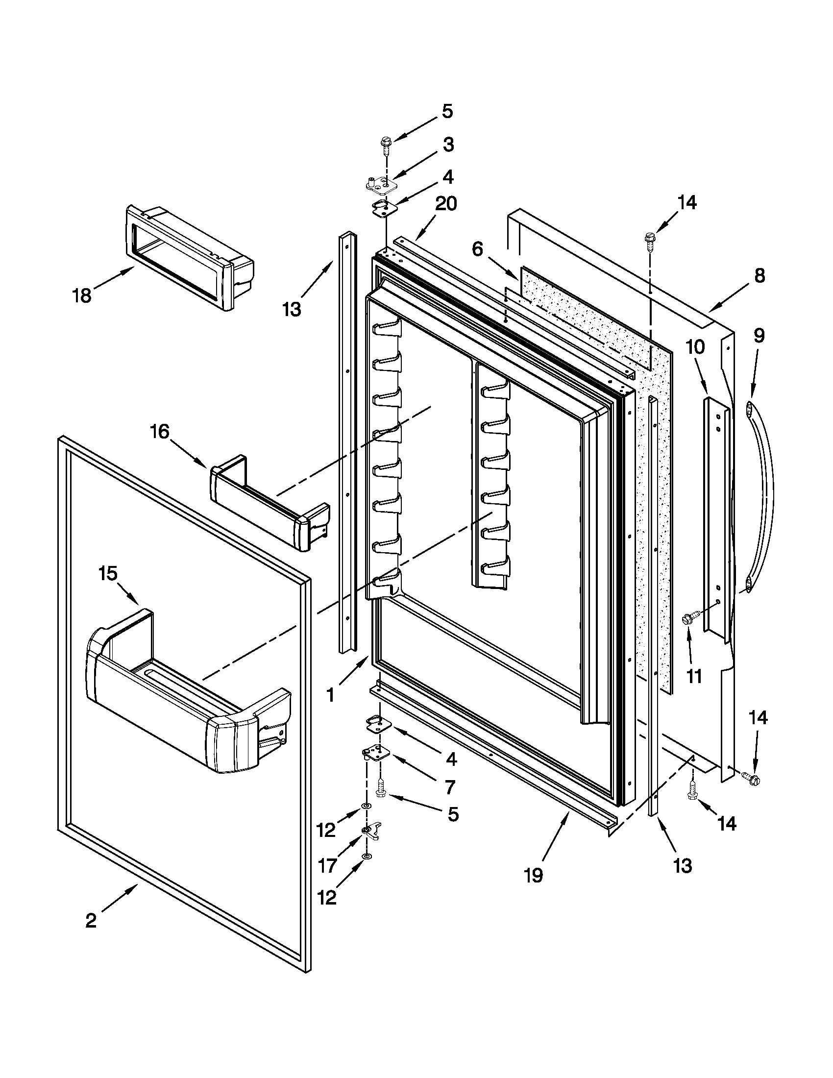 REFRIGERATOR DOOR PARTS