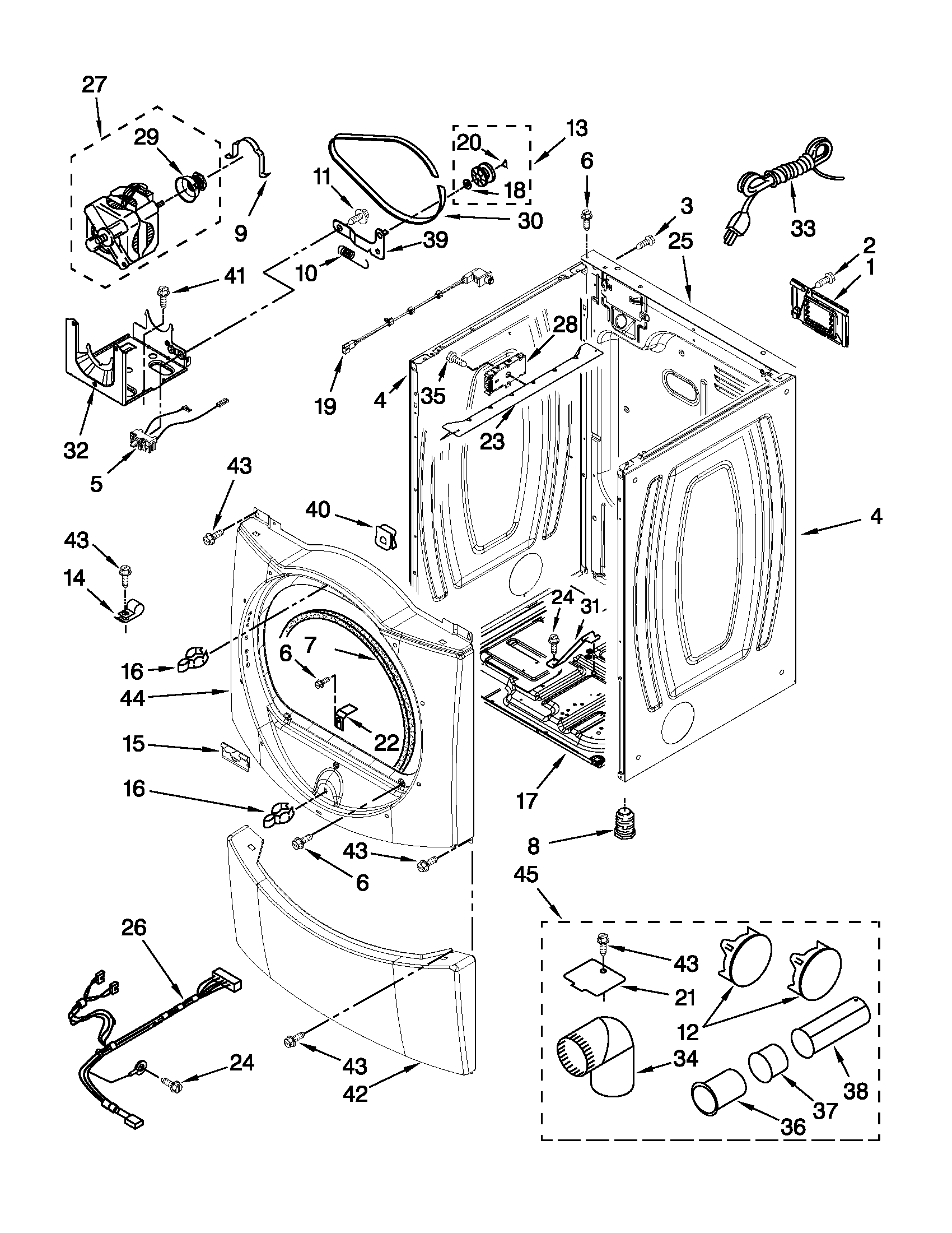 Cabinet parts