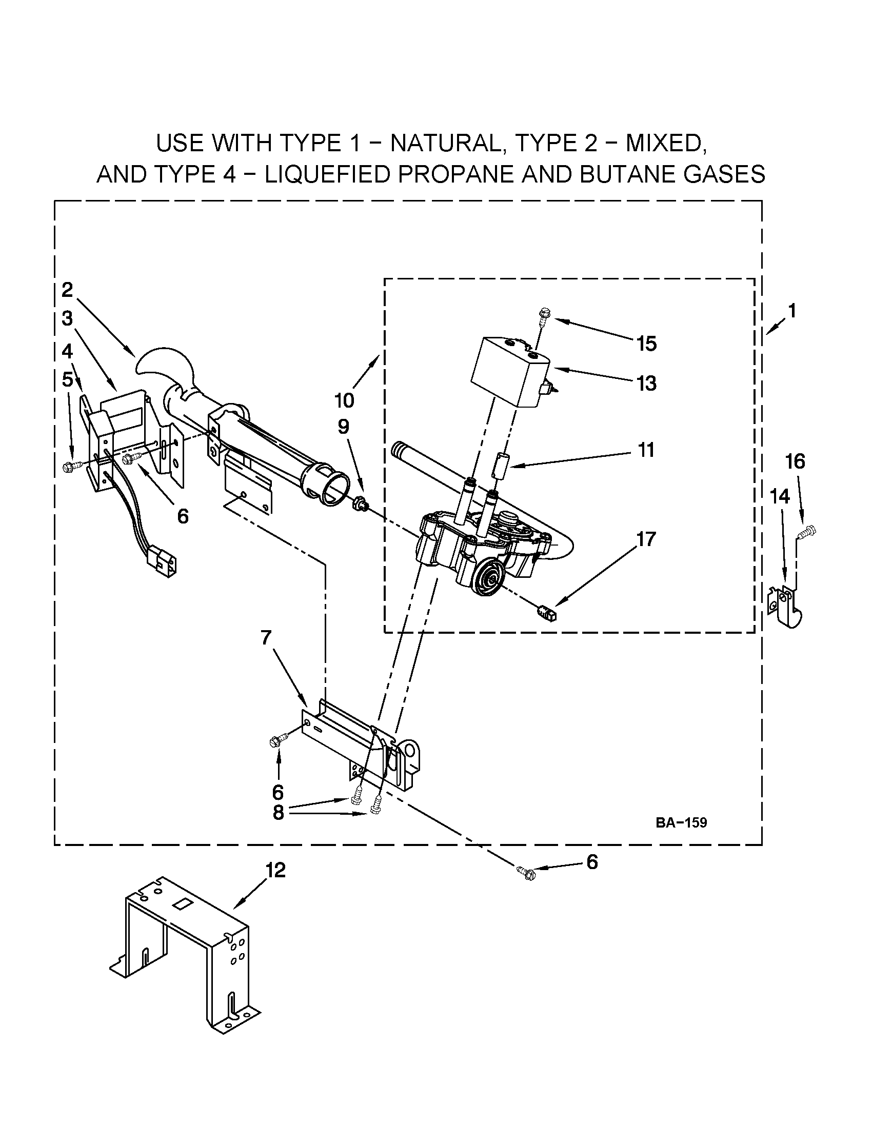 W10293911 BURNER ASSEMBLY