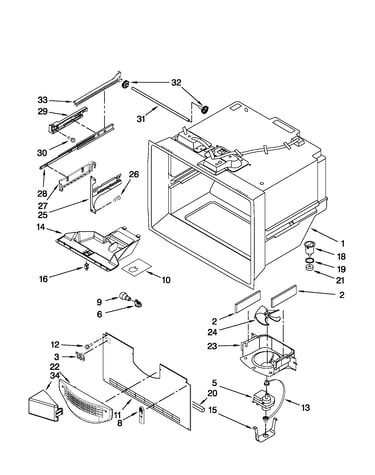 Freezer liner parts