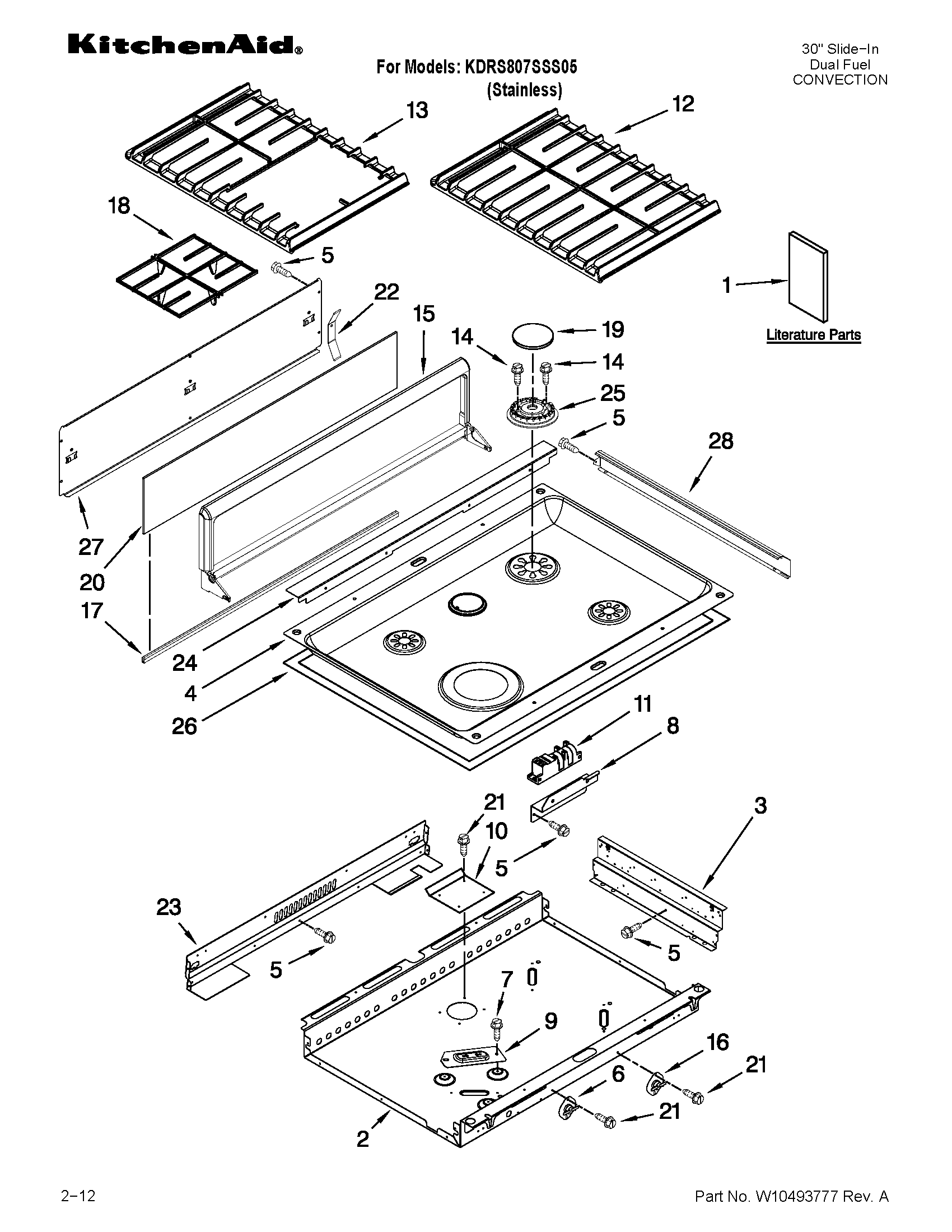 COOKTOP PARTS