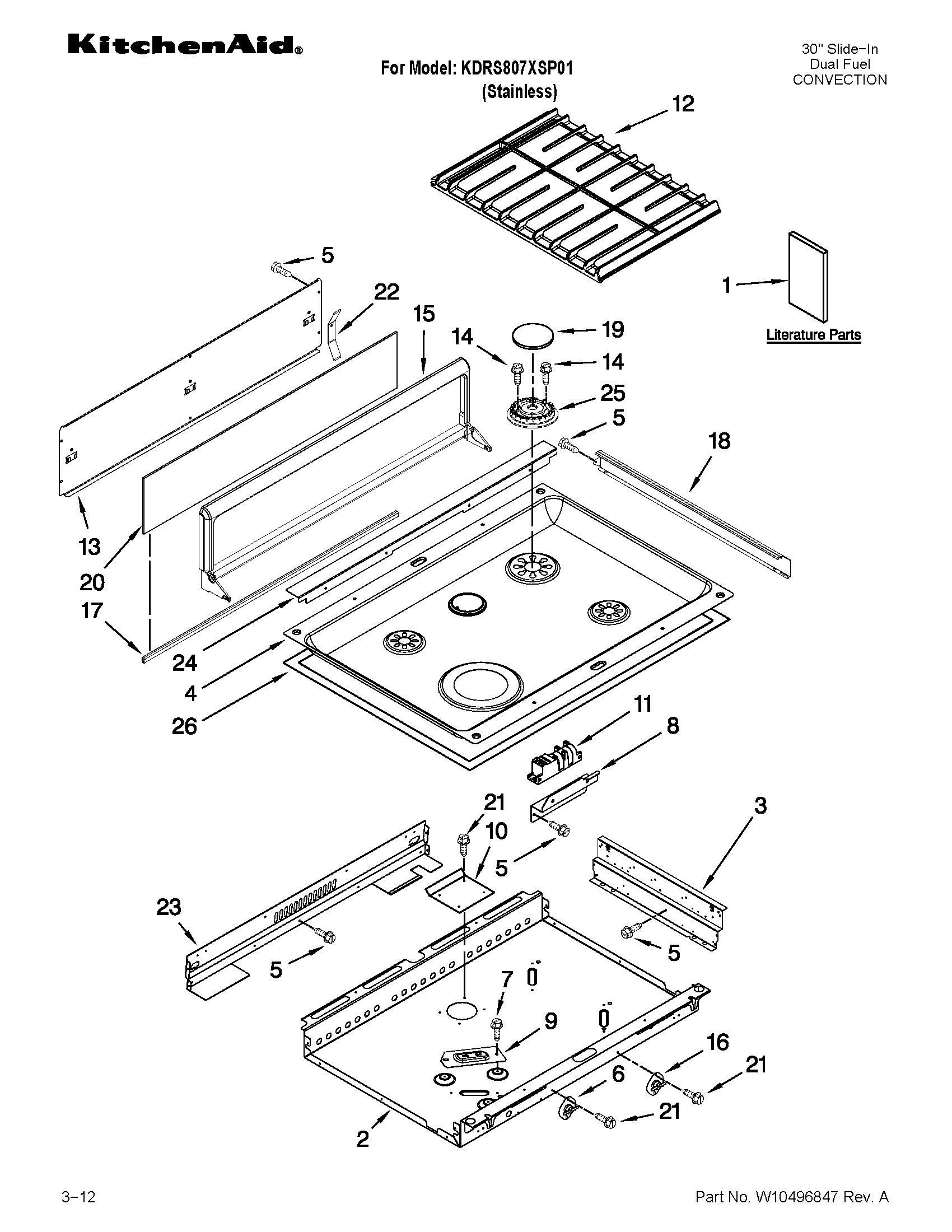 COOKTOP PARTS