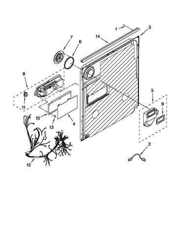 Inner door parts