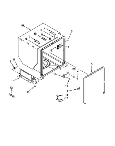 Tub and frame parts