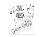 Maytag MDB4709AWS0 pump and motor parts diagram