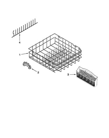 Lower rack parts