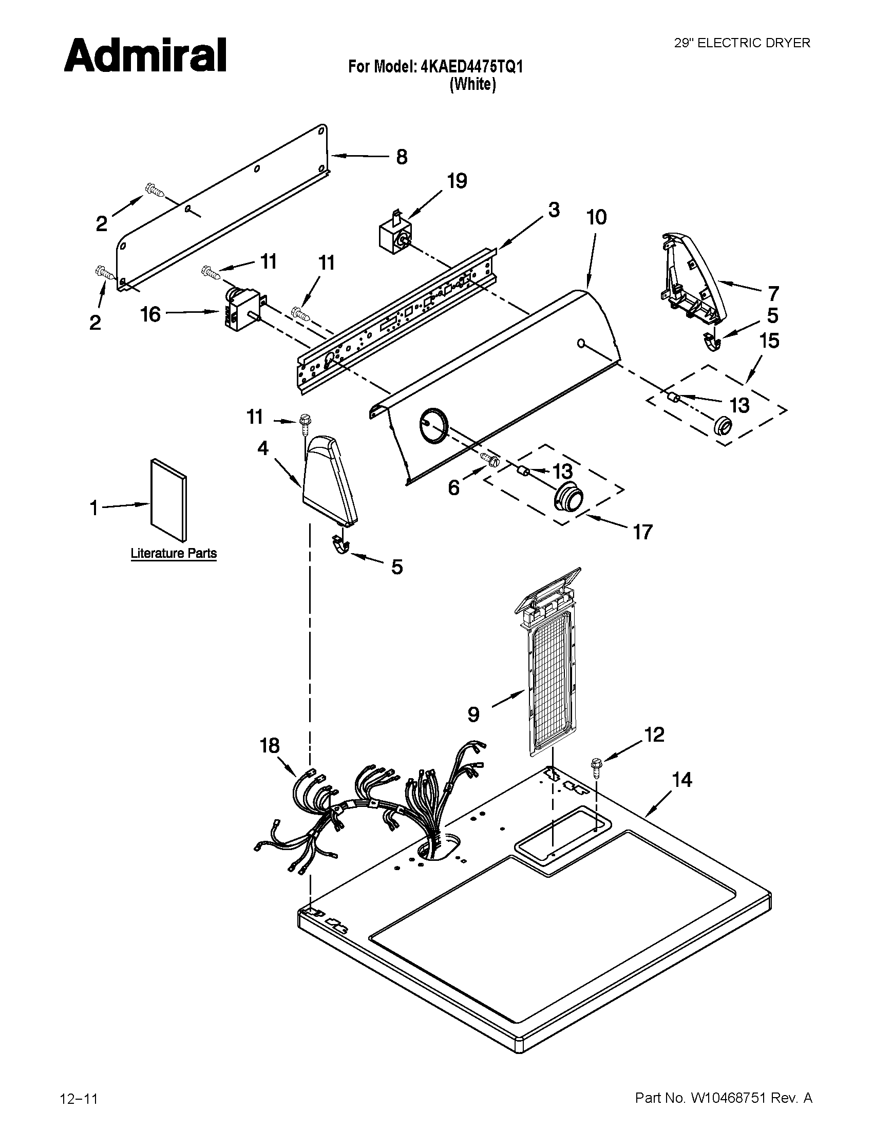 Top and console parts