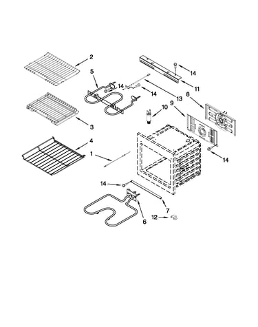 Internal oven parts