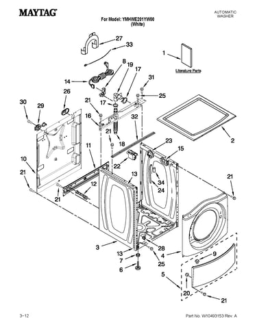 Top and cabinet parts