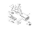 Maytag YMHWE201YW00 dispenser parts diagram