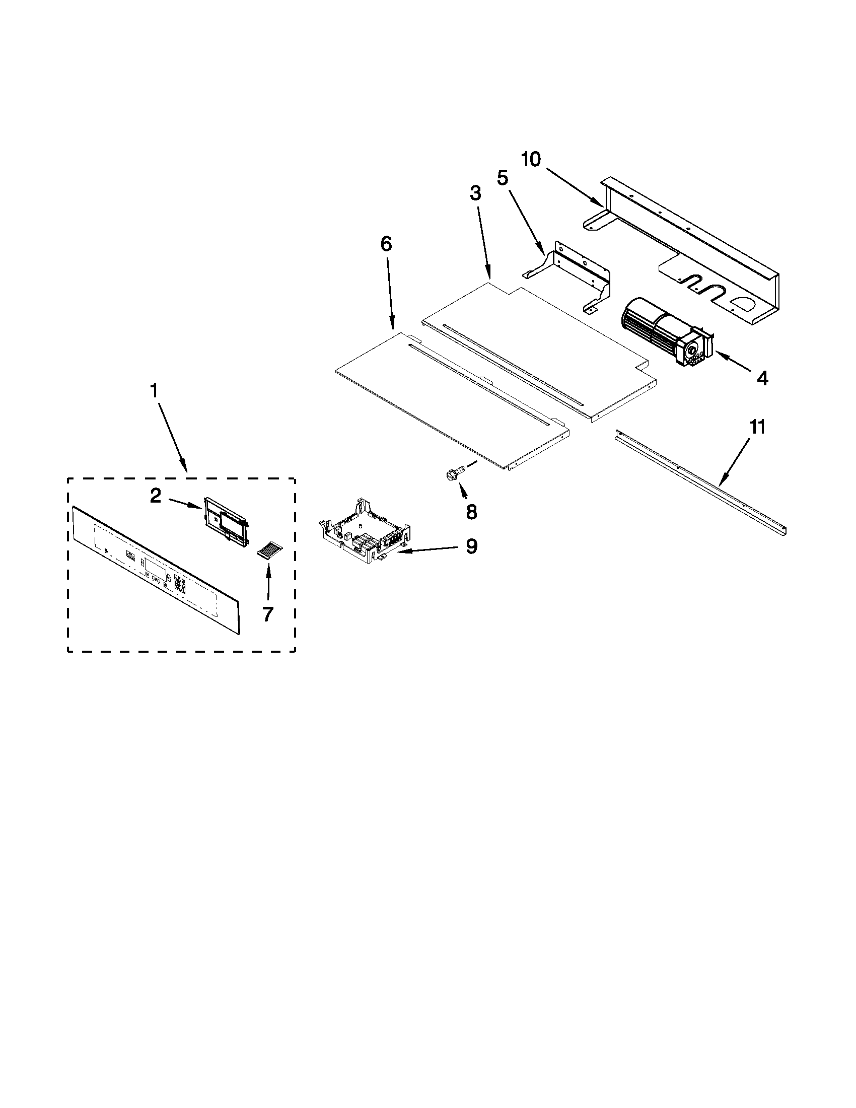 Control panel parts