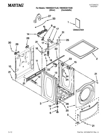 Top and cabinet parts