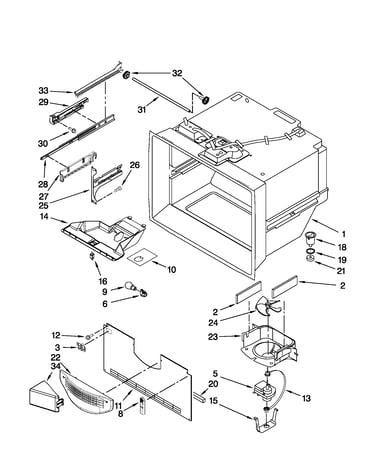 Freezer liner parts