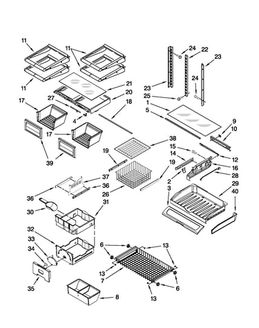 Shelf parts