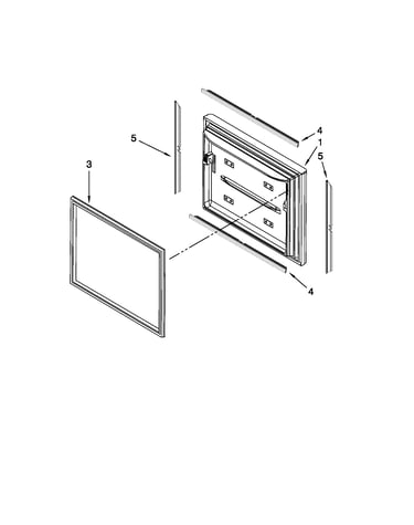 Freezer door parts