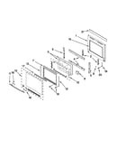 Oven door parts