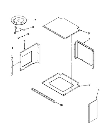 Top support and turntable parts