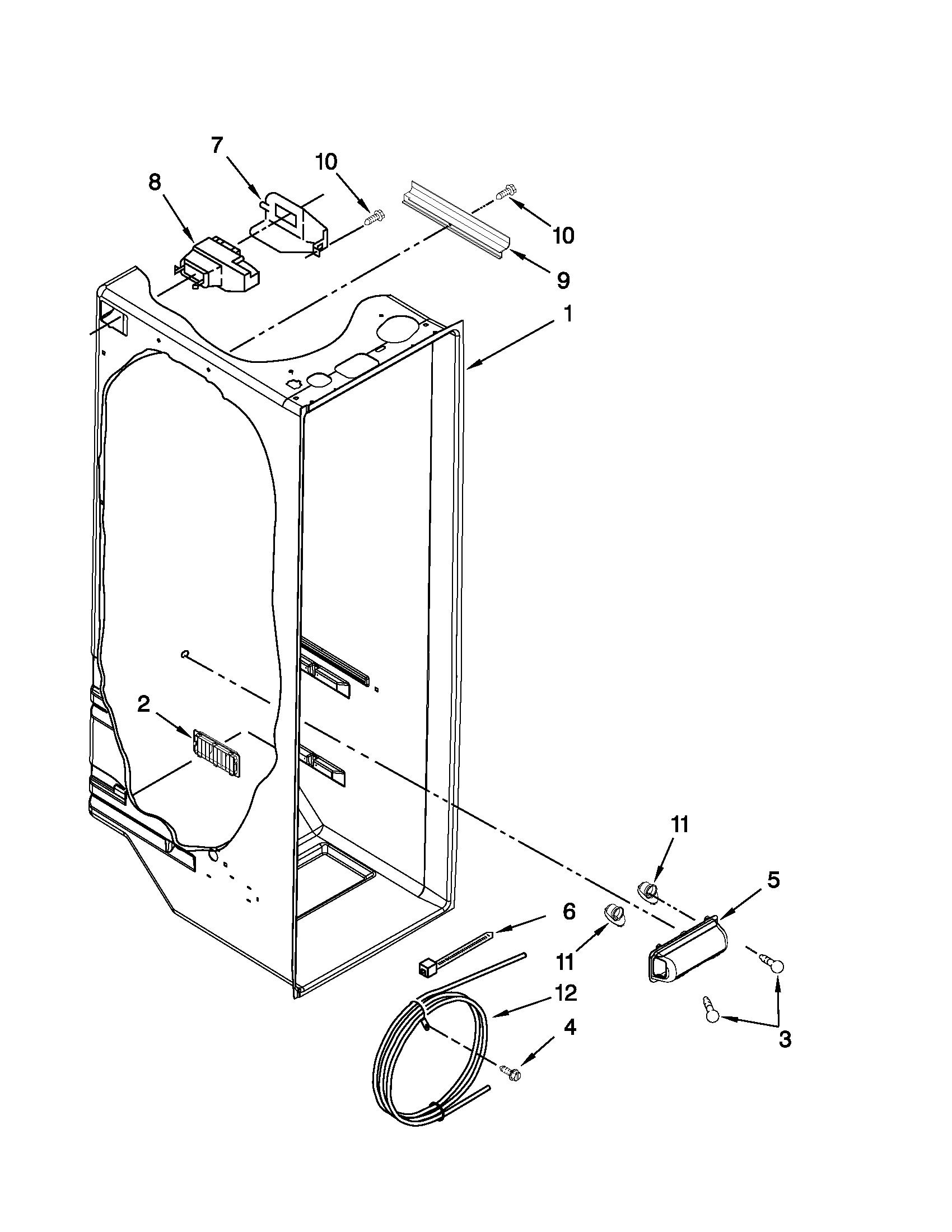 Refrigerator liner parts