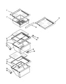 Refrigerator shelf parts