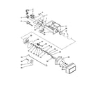 Whirlpool ED2GVEXVD01 motor and ice container parts diagram