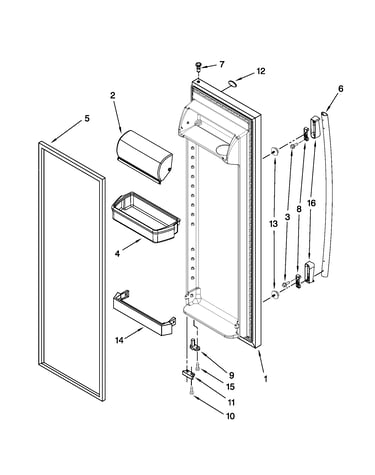 Refrigerator door parts