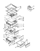 Refrigerator shelf parts