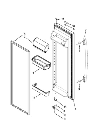 Refrigerator door parts