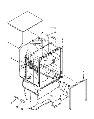 Tub and frame parts
