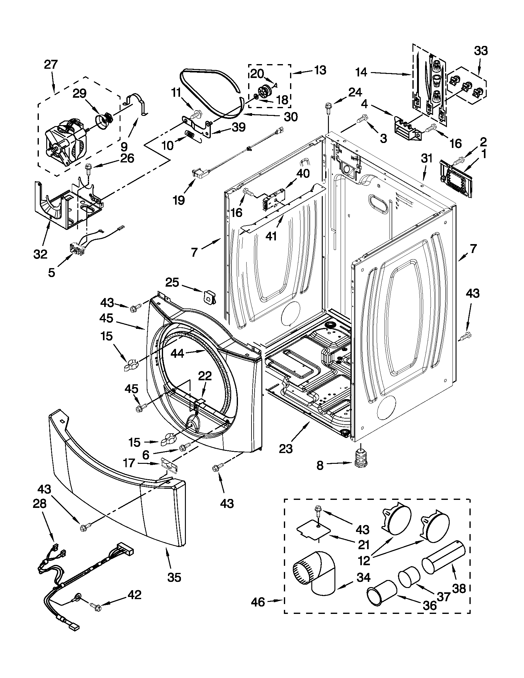 Cabinet parts