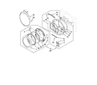 Whirlpool WED9550WL2 door parts diagram