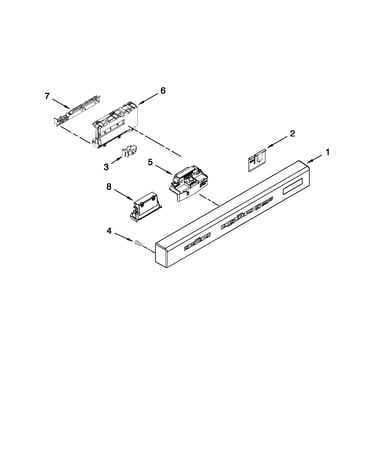 Control panel and latch parts