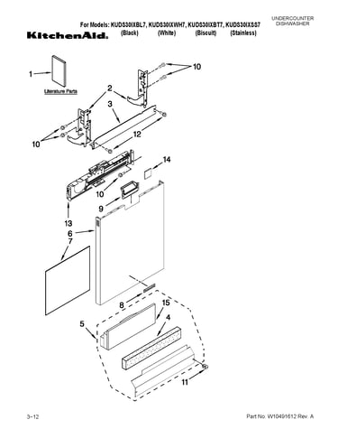 Door and panel parts