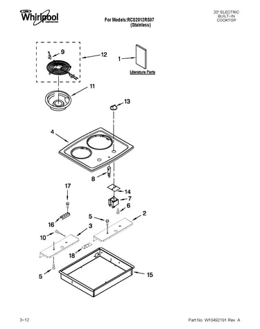 Cooktop parts