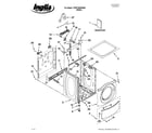 Inglis YIFW7300WW00 top and cabinet parts diagram