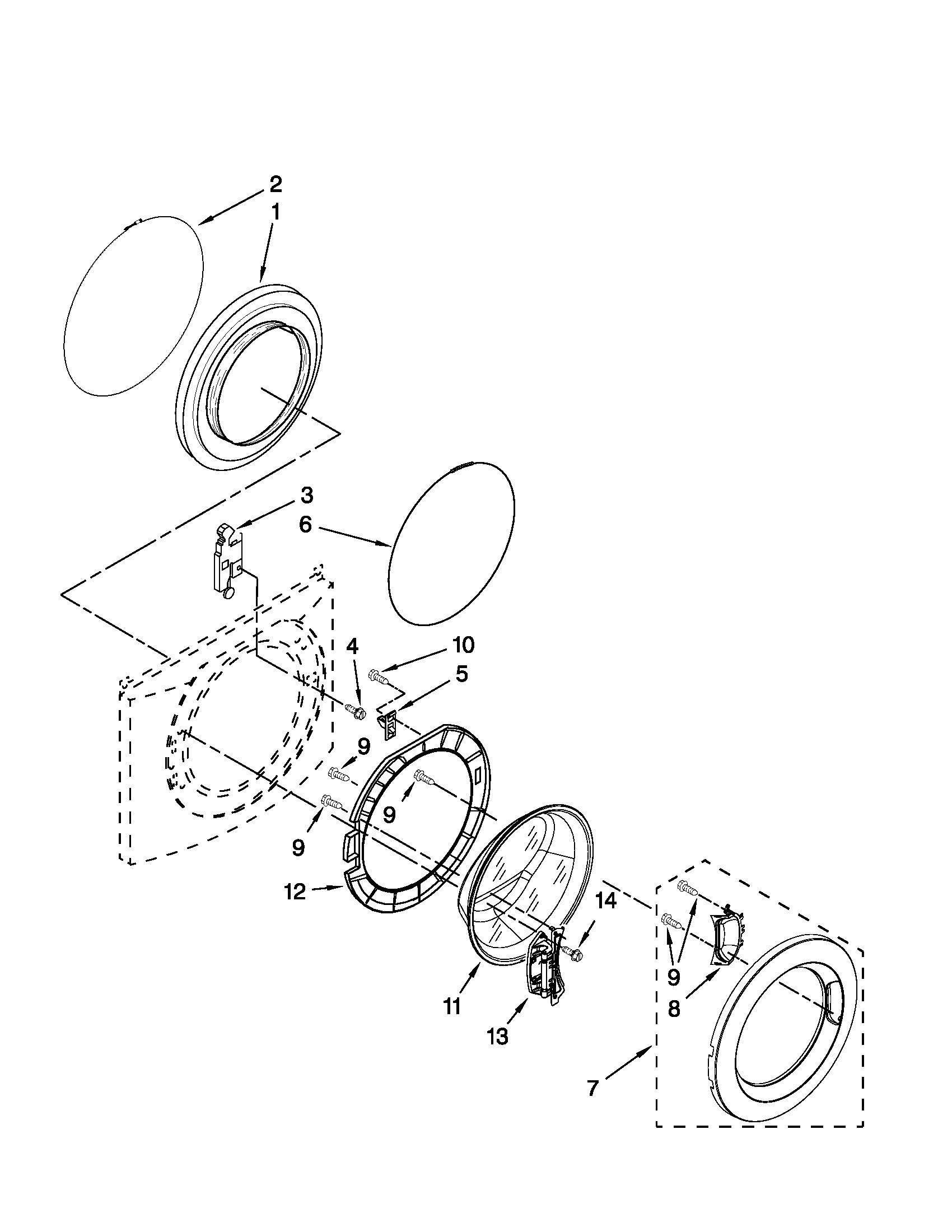 Door and latch parts