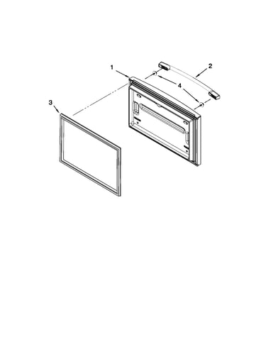 Freezer door parts