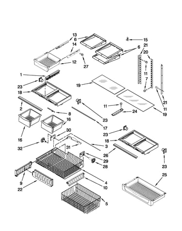 Shelf parts