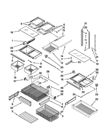 Shelf parts
