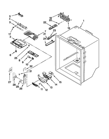 Refrigerator liner parts