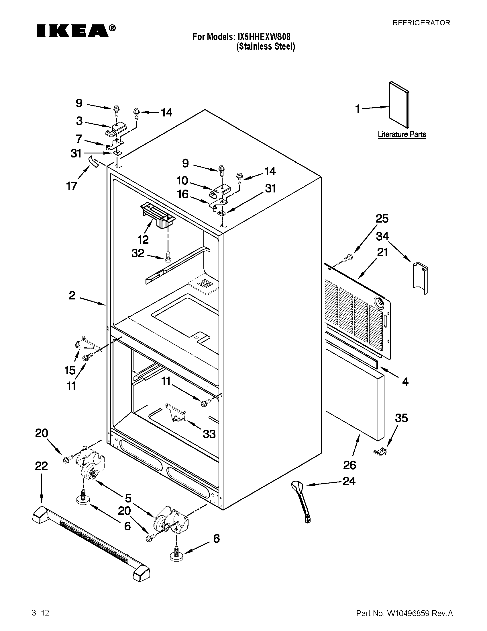 Cabinet parts