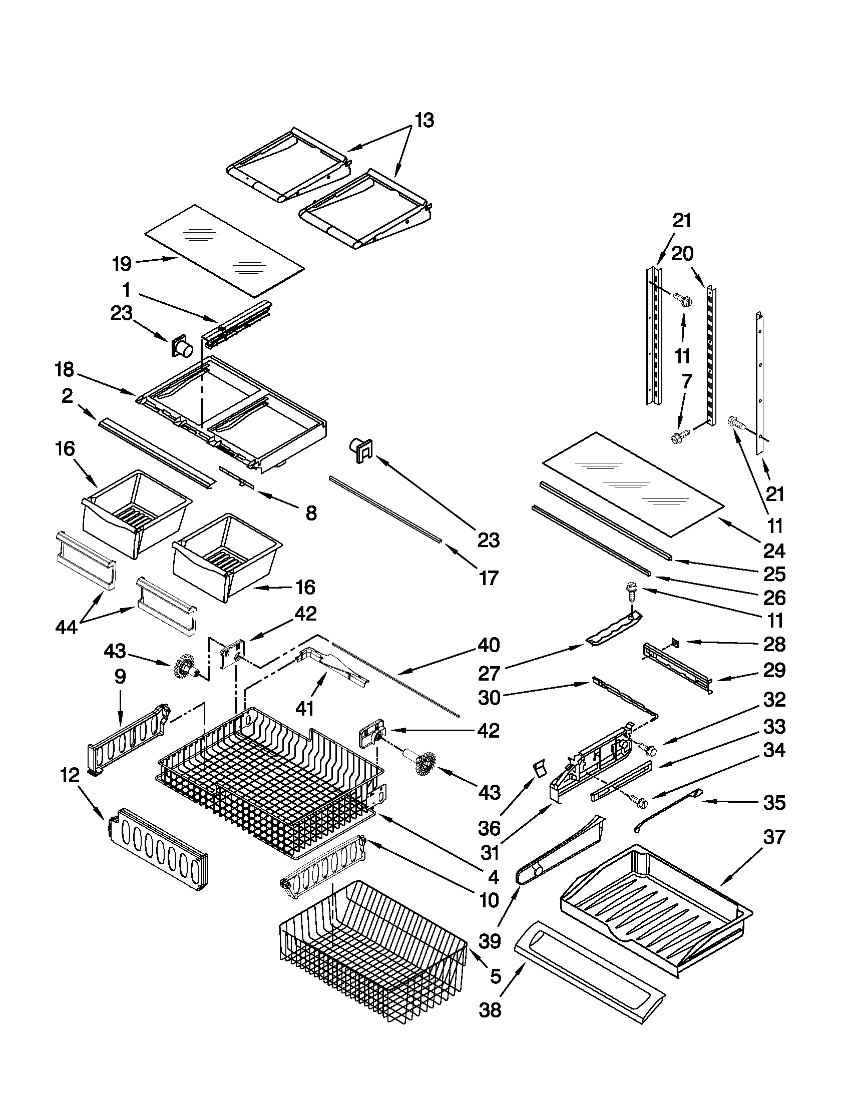 Shelf parts