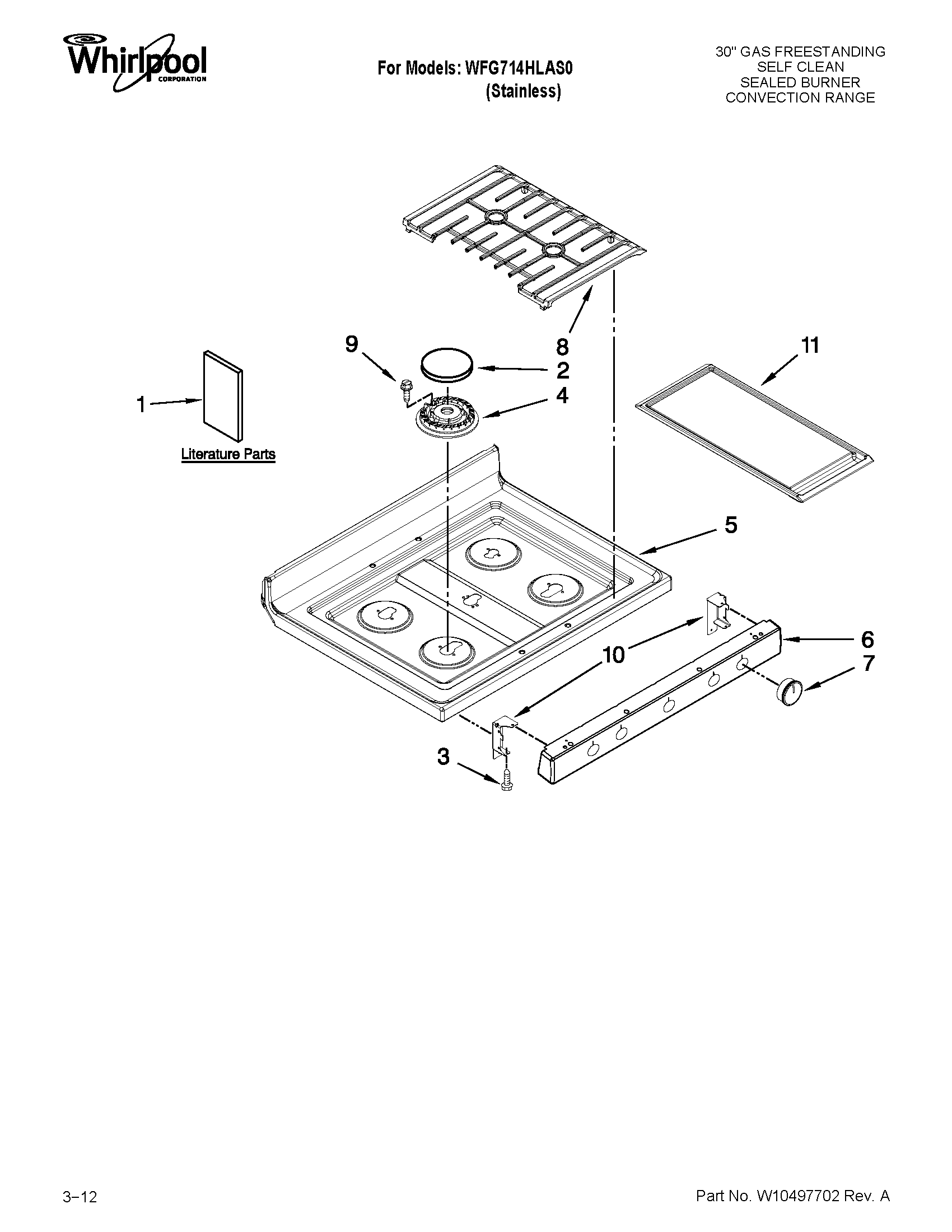 Cooktop parts