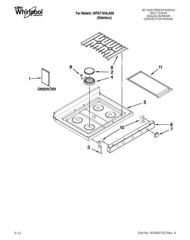 Cooktop parts