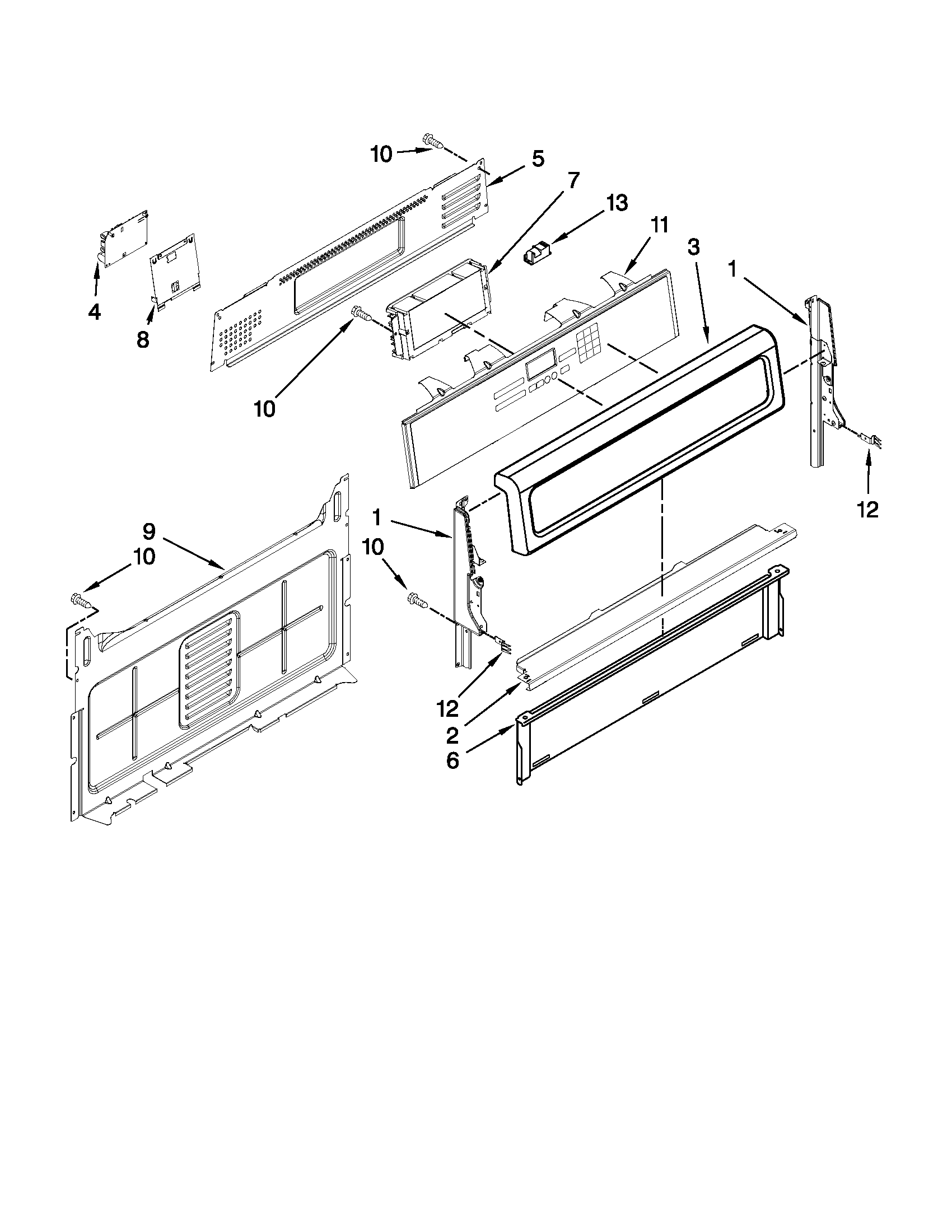 Control panel parts