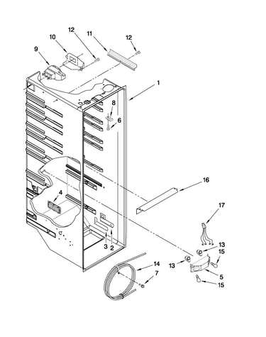 Refrigerator liner parts