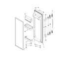 Maytag MSD2542VEB00 refrigerator door parts diagram
