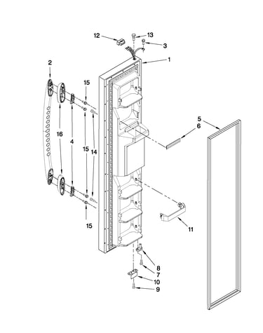 Freezer door parts